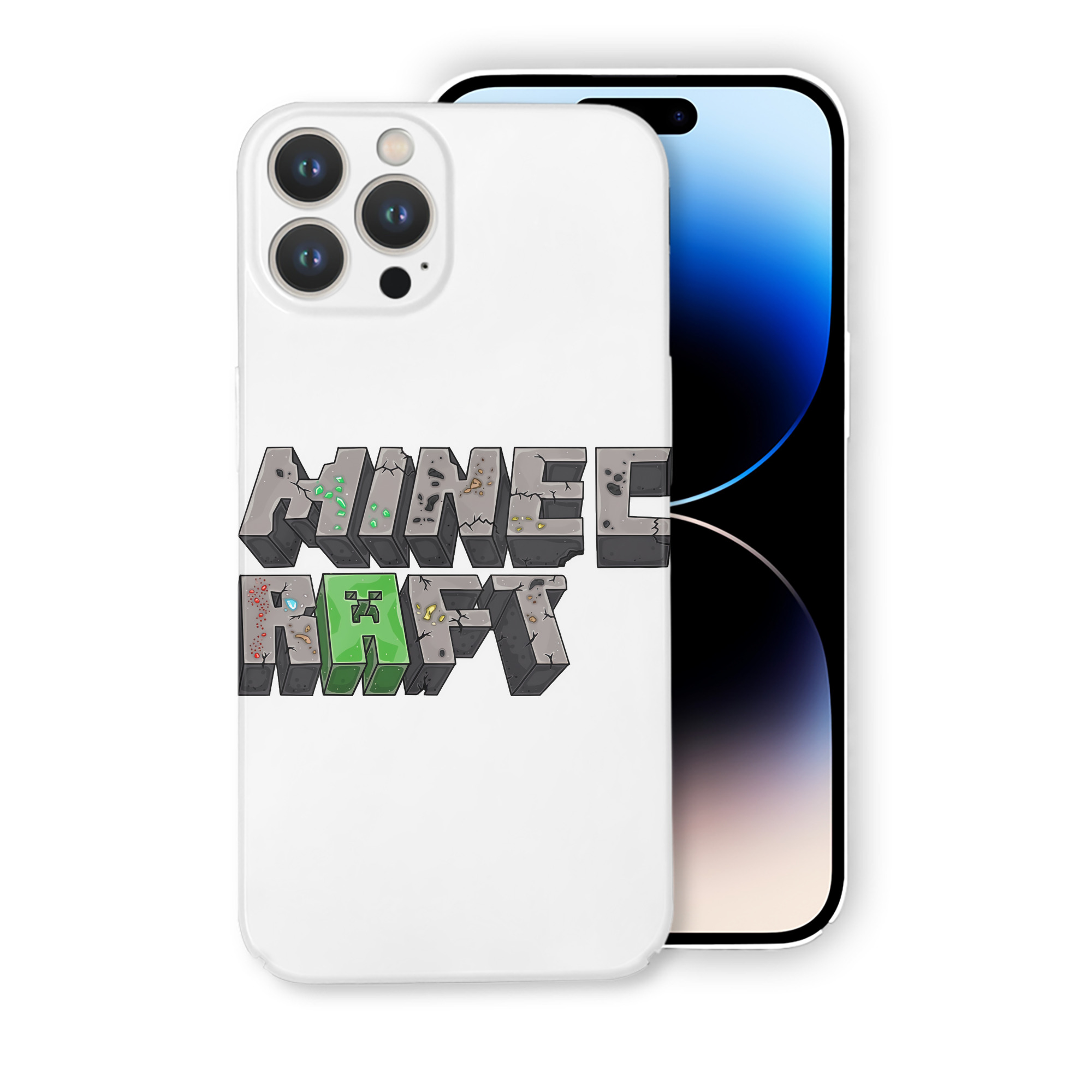 （画像用） マインクラフト ブロックの世界 Minecraft MC Block world 【iPhone 14シリーズ対応】ハードケース